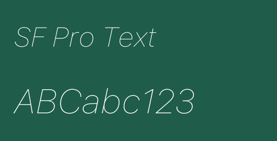 SF Pro Text