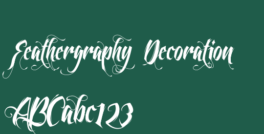 Feathergraphy Decoration