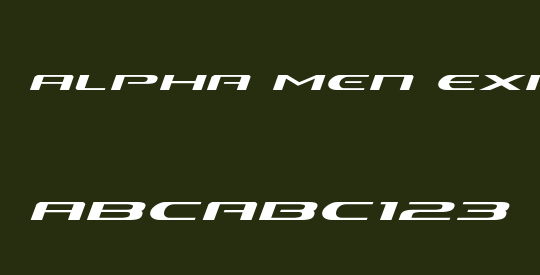 Alpha Men Expanded Italic