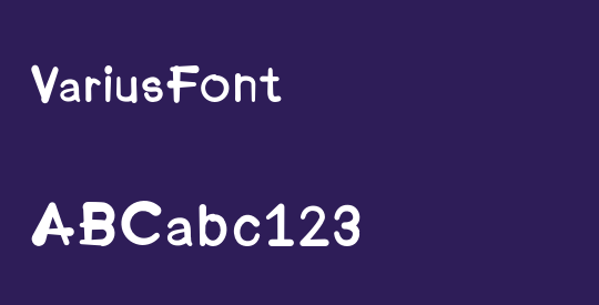 VariusFont