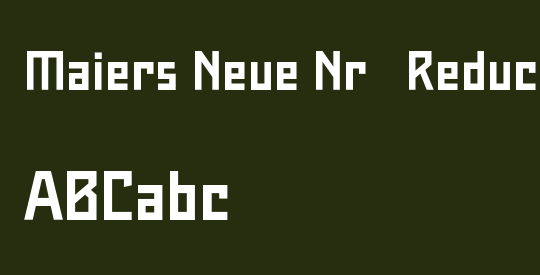 Maiers Neue Nr.8 Reduced