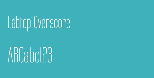 Labtop Overscore
