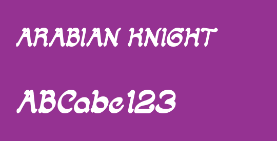 ARABIAN KNIGHT