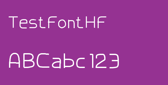 TestFontHF