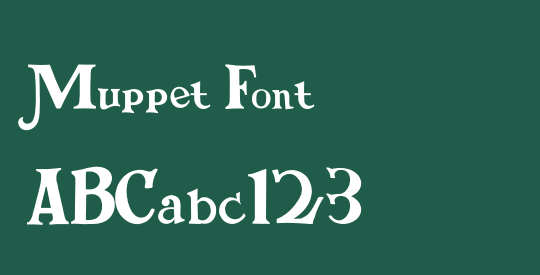 Muppet Font