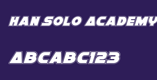 Han Solo Academy Italic
