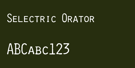 Selectric Orator