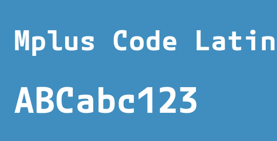 Mplus Code Latin 60