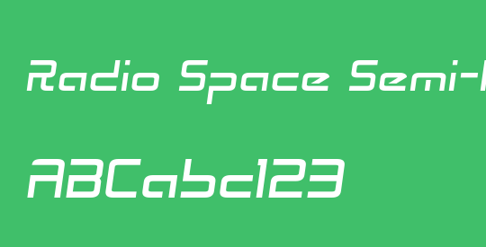 Radio Space Semi-Italic