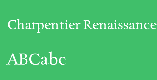 Charpentier Renaissance Reduced