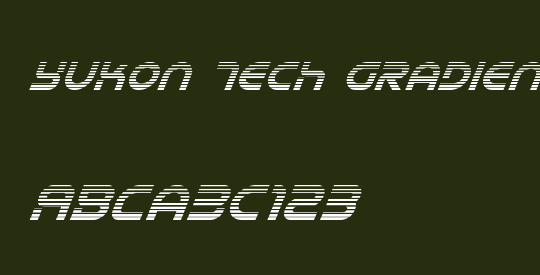 Yukon Tech Gradient Italic