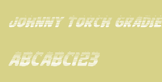 Johnny Torch Gradient Italic