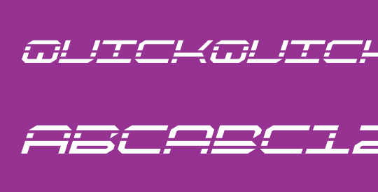 QuickQuick Bold Italic