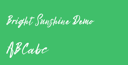Bright Sunshine Demo