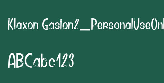 Klaxon Gaston2_PersonalUseOnly
