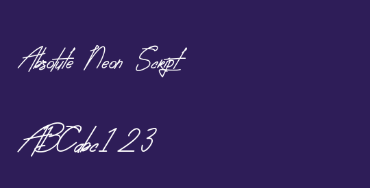 Absolute Neon Script