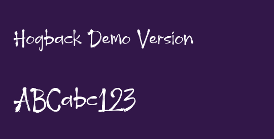 Hogback Demo Version