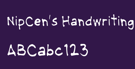 NipCen's Handwriting Light