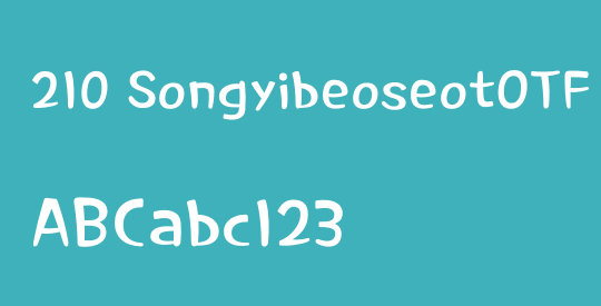 210 SongyibeoseotOTF
