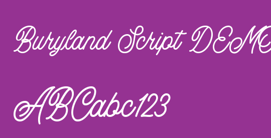 Buryland Script DEMO