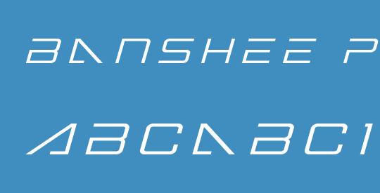 Banshee Pilot Title Italic