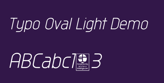 Typo Oval Light Demo