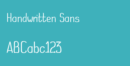 Handwritten Sans