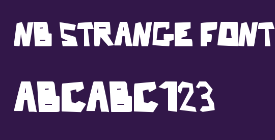Nb Strange Font