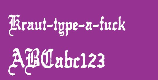Kraut-type-a-fuck