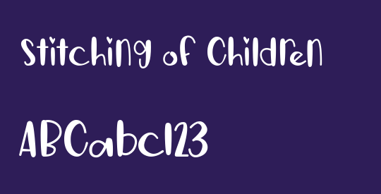 Stitching of Children