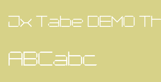 Jx Tabe DEMO Thin