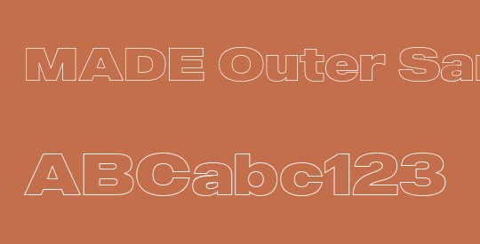MADE Outer Sans Outline