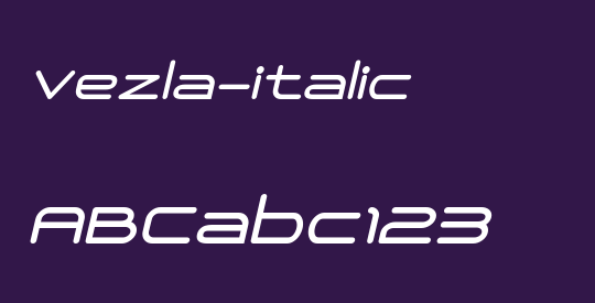 Vezla-italic
