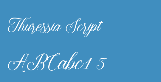 Thuressia Script
