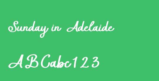 Sunday in Adelaide