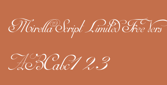 Mirella Script Limited Free Version.vfb