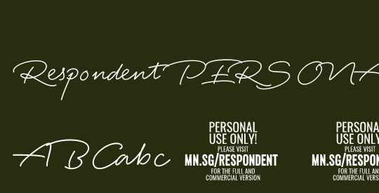 Respondent PERSONAL USE ONLY Medium PERSONAL USE ONLY