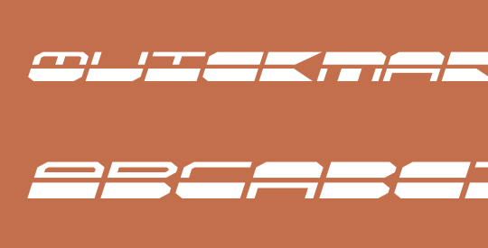 QuickMark Expanded Italic