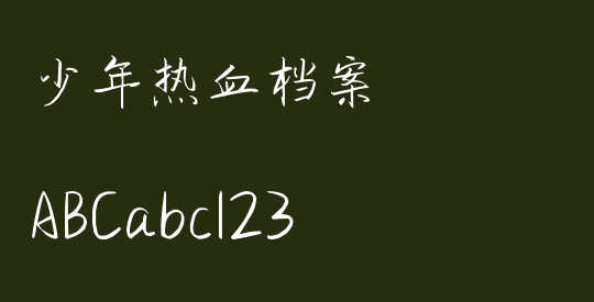 少年热血档案
