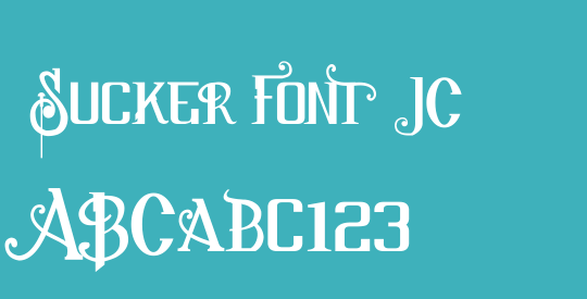 Sucker Font JC