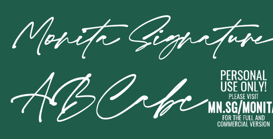 Monita Signature PERSONAL USE Bd