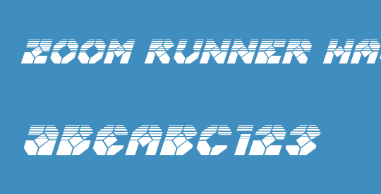 Zoom Runner Halftone Italic