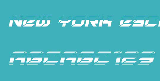 New York Escape Gradient Italic