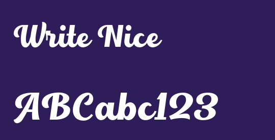 Write Nice
