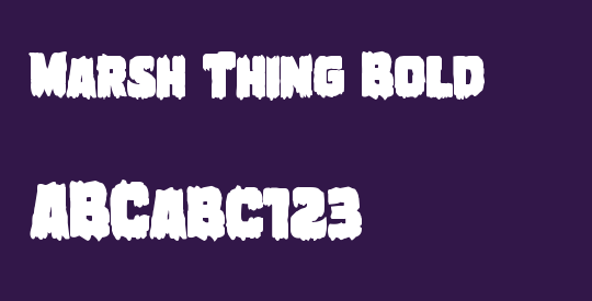 Marsh Thing Bold