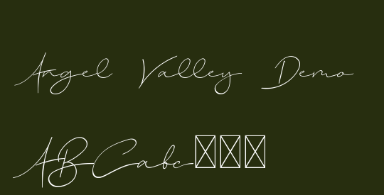 Angel Valley Demo