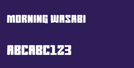Morning Wasabi