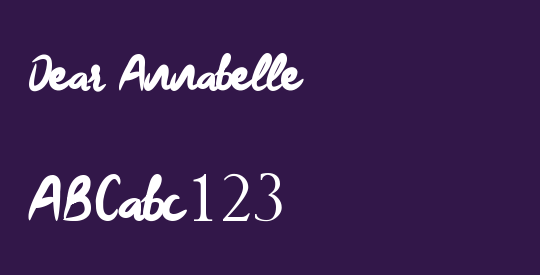 Dear Annabelle
