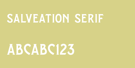 Salveation Serif