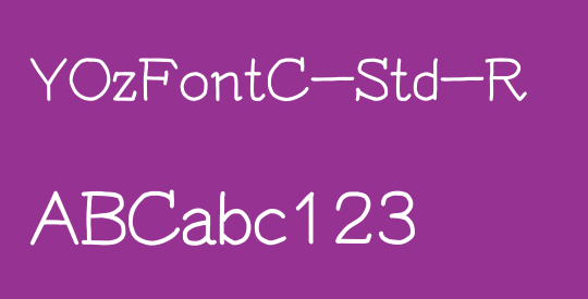 YOzFontC-Std-R